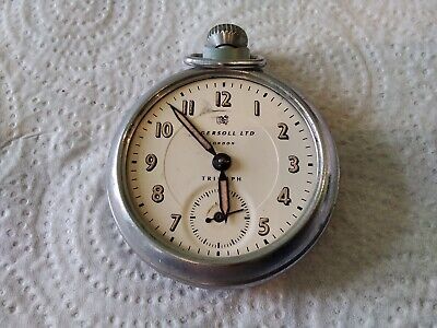 Vintage Ingersoll London Triumph Pocket Watch. Spares/Repair/Parts.