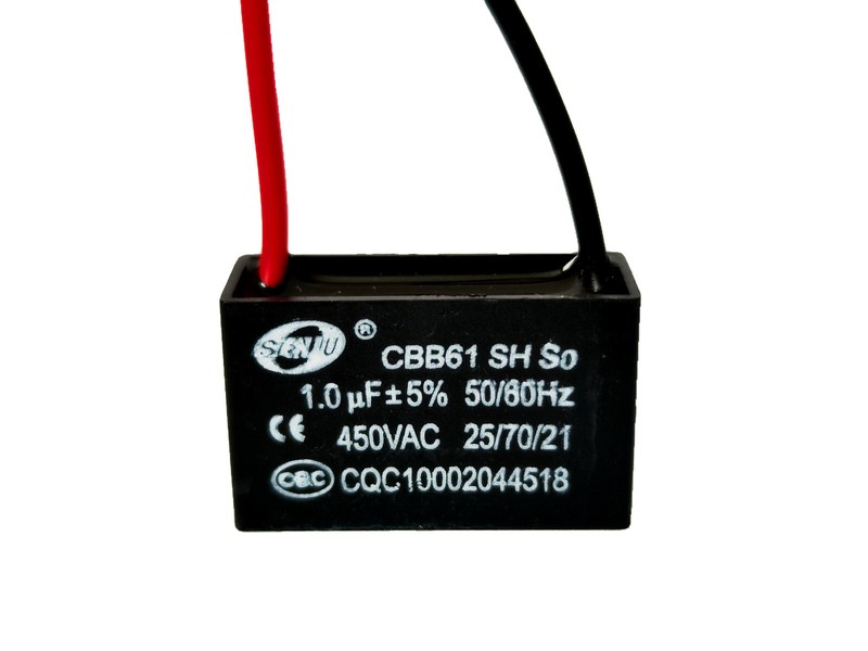 Condensateur Moteur DÃ©Marrage 1ÂµF 450v Ã  Fils Cbb61 1uf Sh 450vac