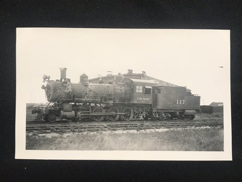 Antique Union Pacific Railroad Train Engine Locomotive No