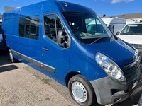 Vauxhall Movano F3500 2.3cdti 125ps L3H2 9 Seater 2015/15 Registration 