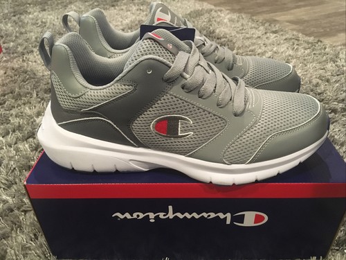 New Men's Champion Vigor Athletic Shoe Grey Size 10