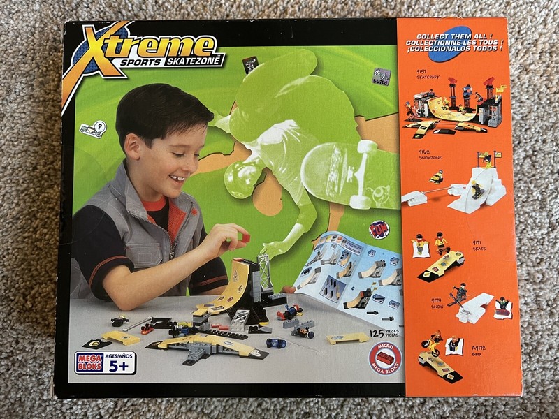 Mega Bloks Xtreme Sports SkateZone Ramp Vintage 2000 #9161 125