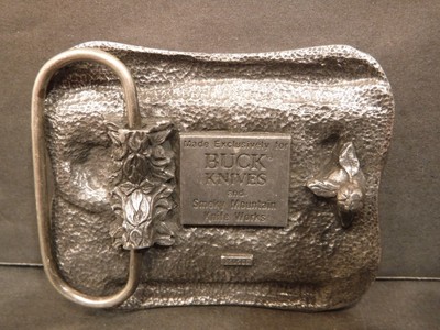 Four Generations Of Knife Makers Buck Knifes Pewter Belt Buckle #950586