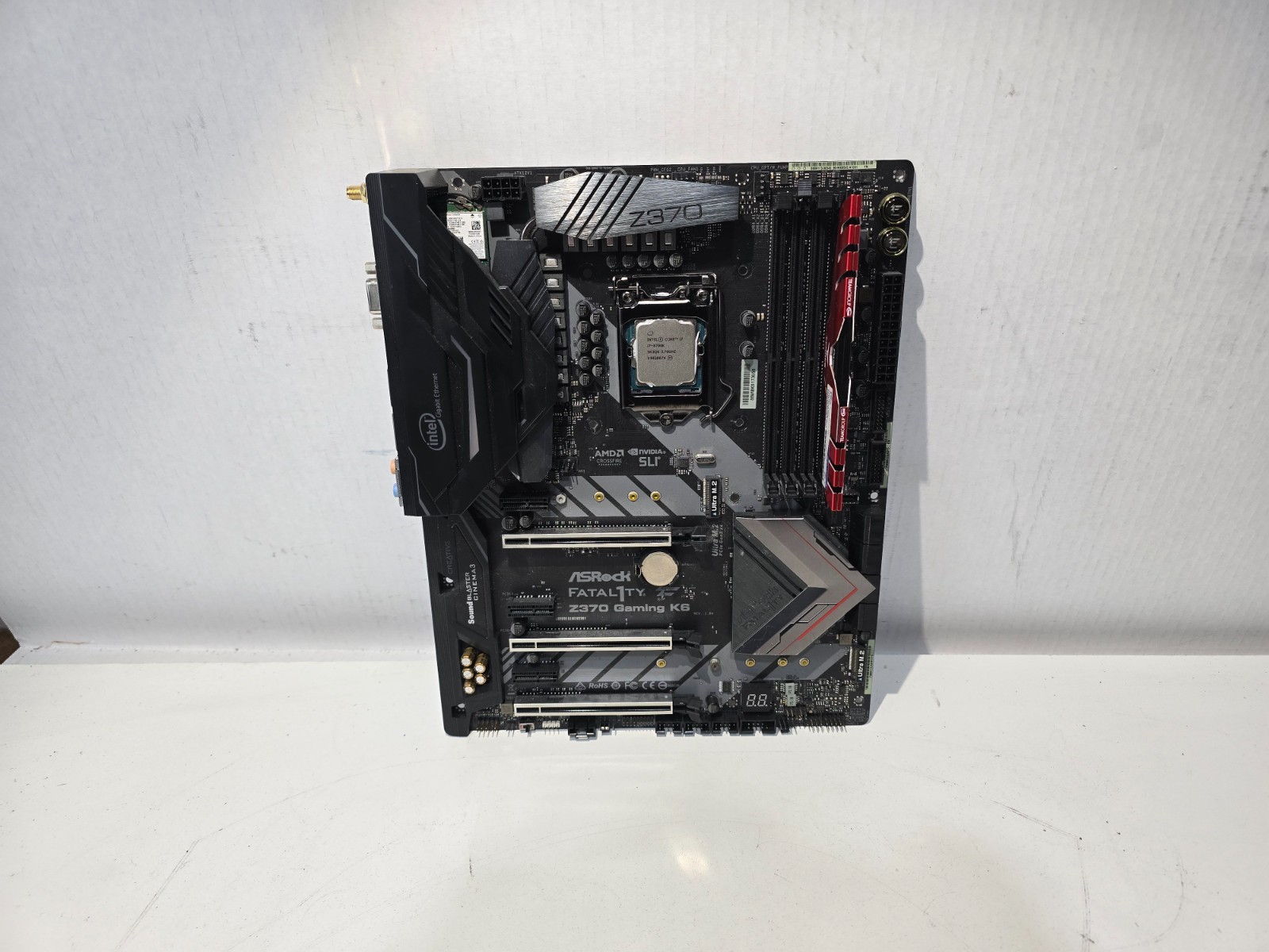 ASRock Z370 Gaming K6 Motherboard, Intel Core i7-8700K CPU