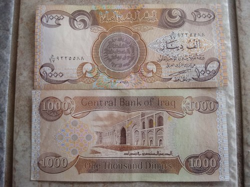 1x 1,000 Iraqi Dinar Note! Circulated! LOOK! Every 10 bought gets a Silver Bar +