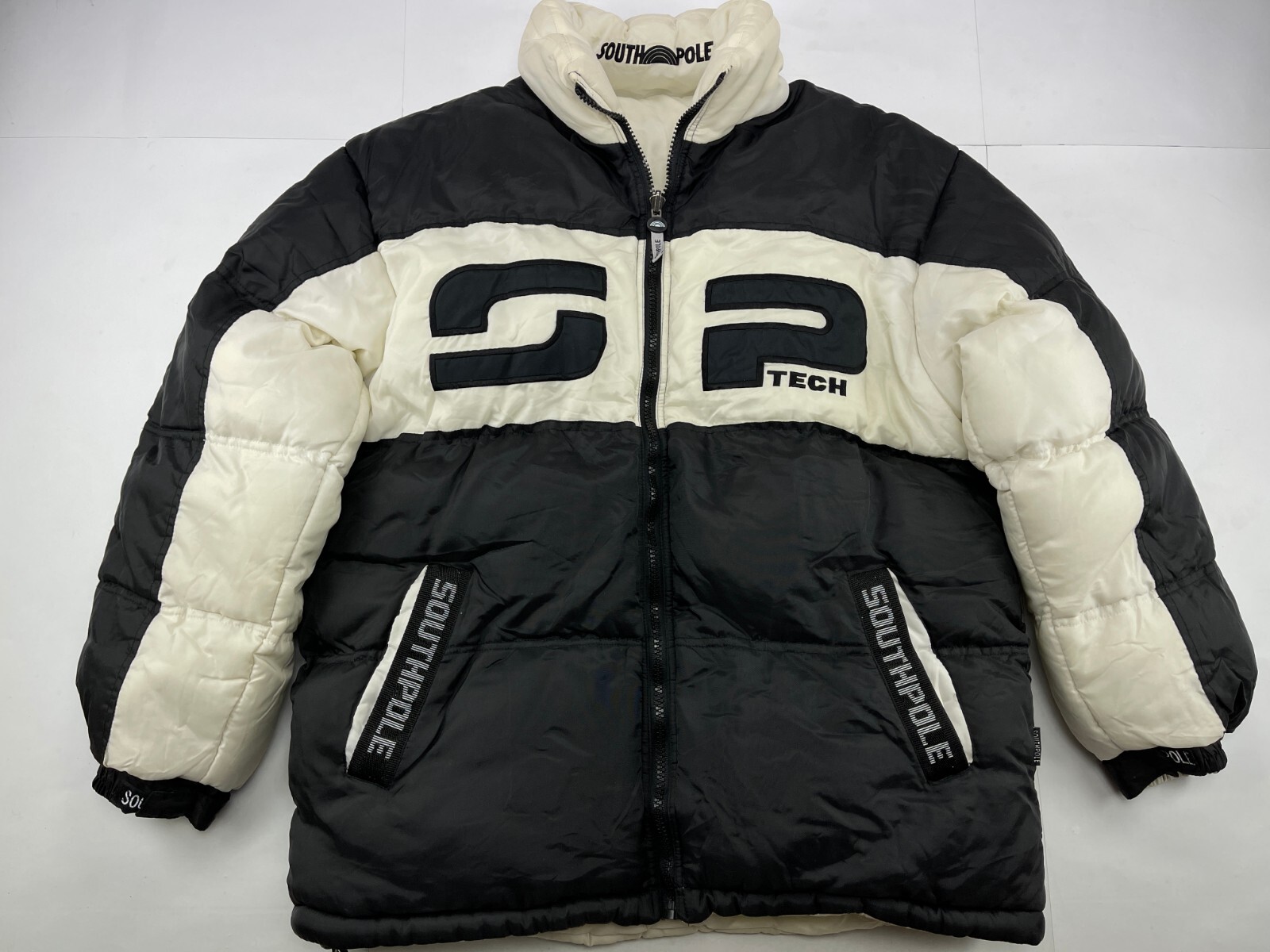 SOUTHPOLE jacket black vintage puffer South Pole 90s hip hop