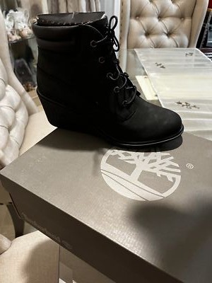 TIMBERLAND WOMEN'S AMSTON 6-INCH WEDGE BOOTS #8253A | eBay