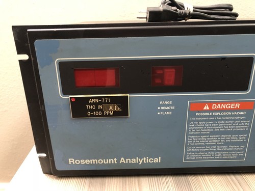 Rosemount Analytical 400A 194104 Hydrocarbon Analyzer 120v-ac