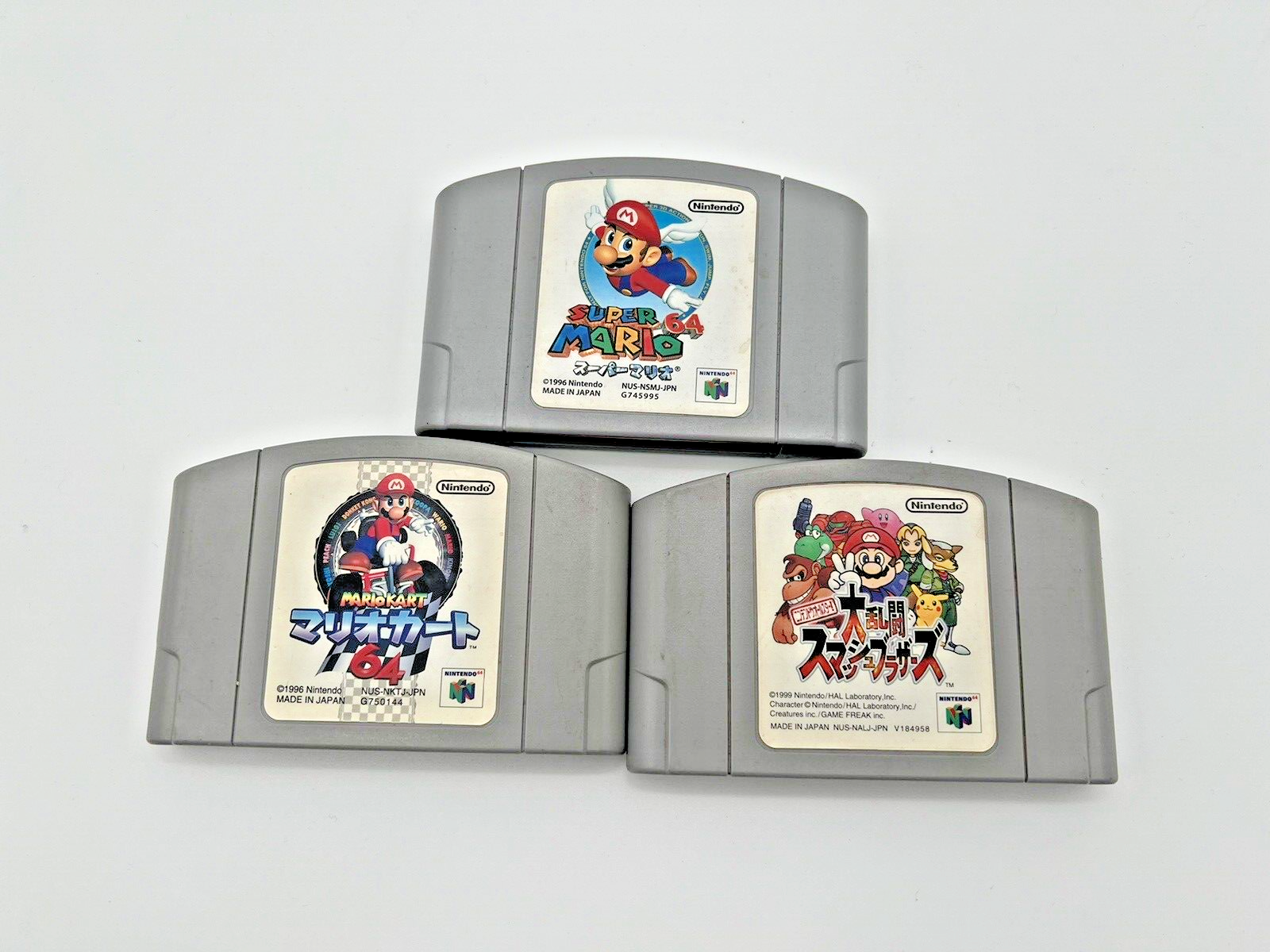 Nintendo 64 Games lot of 3 Super Mario & Mario Kart & Super