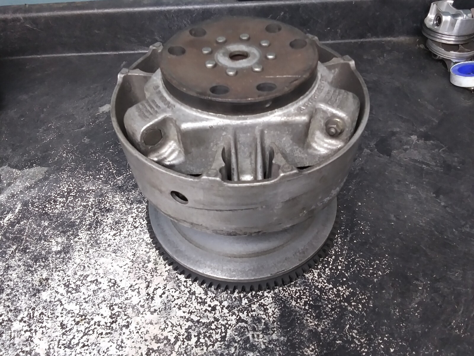 03-08 Ski Doo Primary Clutch Assembly # 417222294 GSX GTX 600 HO Electric Start 03-08 Ski Doo Primary Clutch Assembly # 417222294 GSX GTX 600 HO Electric Start