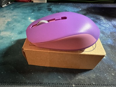 Seenda 2.4g wireless mouse -purple/pink~ very cute (AA Battery Included)