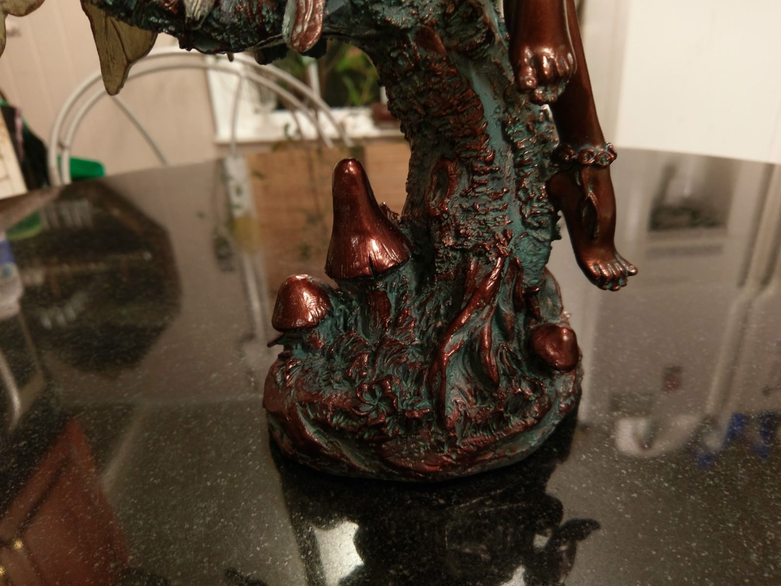 Gorgeous Bronze Look Deck, Desk or Shelf Fairy