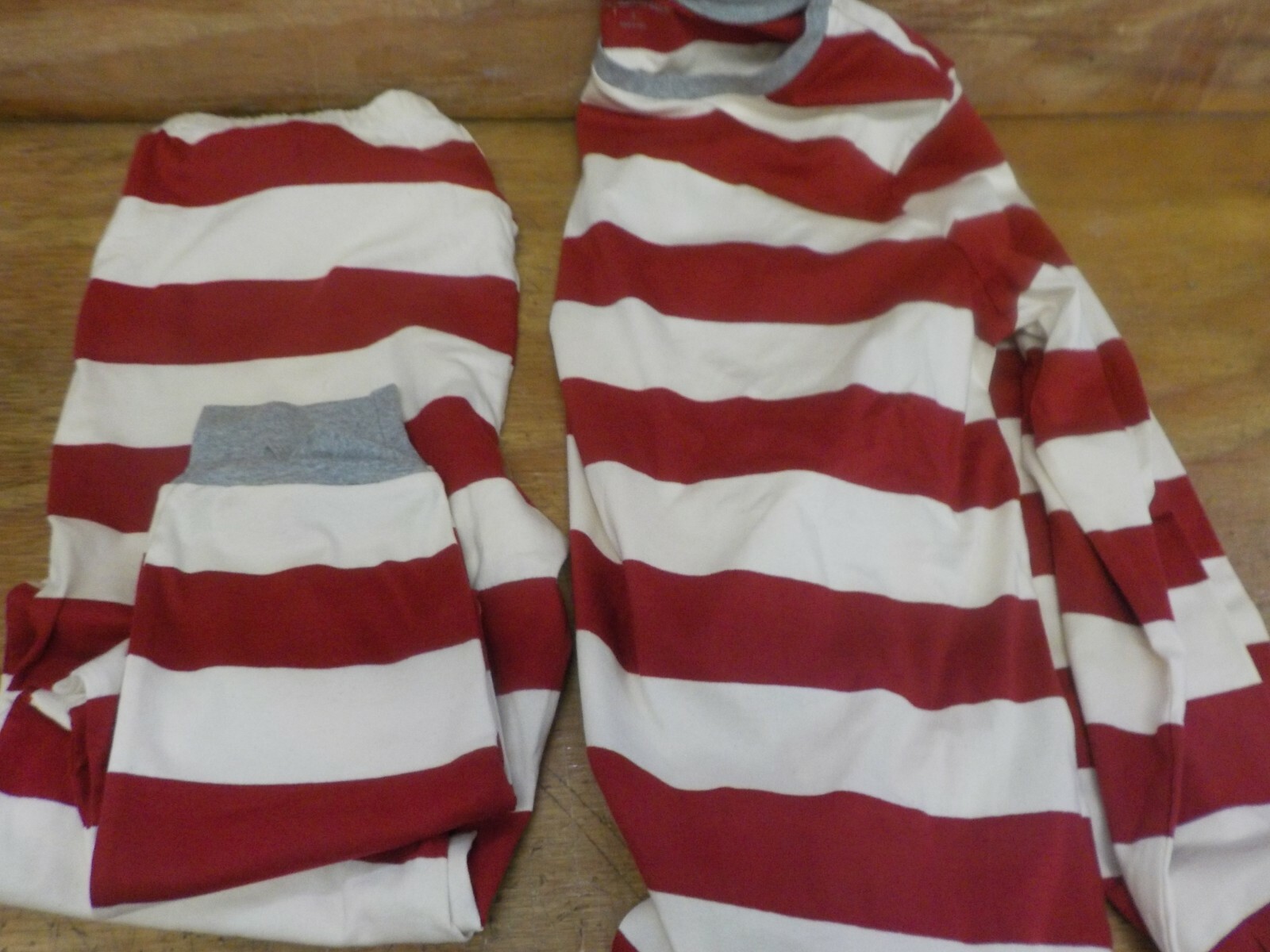 Burt's Bees Baby Family Jammies Cranberry Rugby Stripe Holiday Matching Pajama L