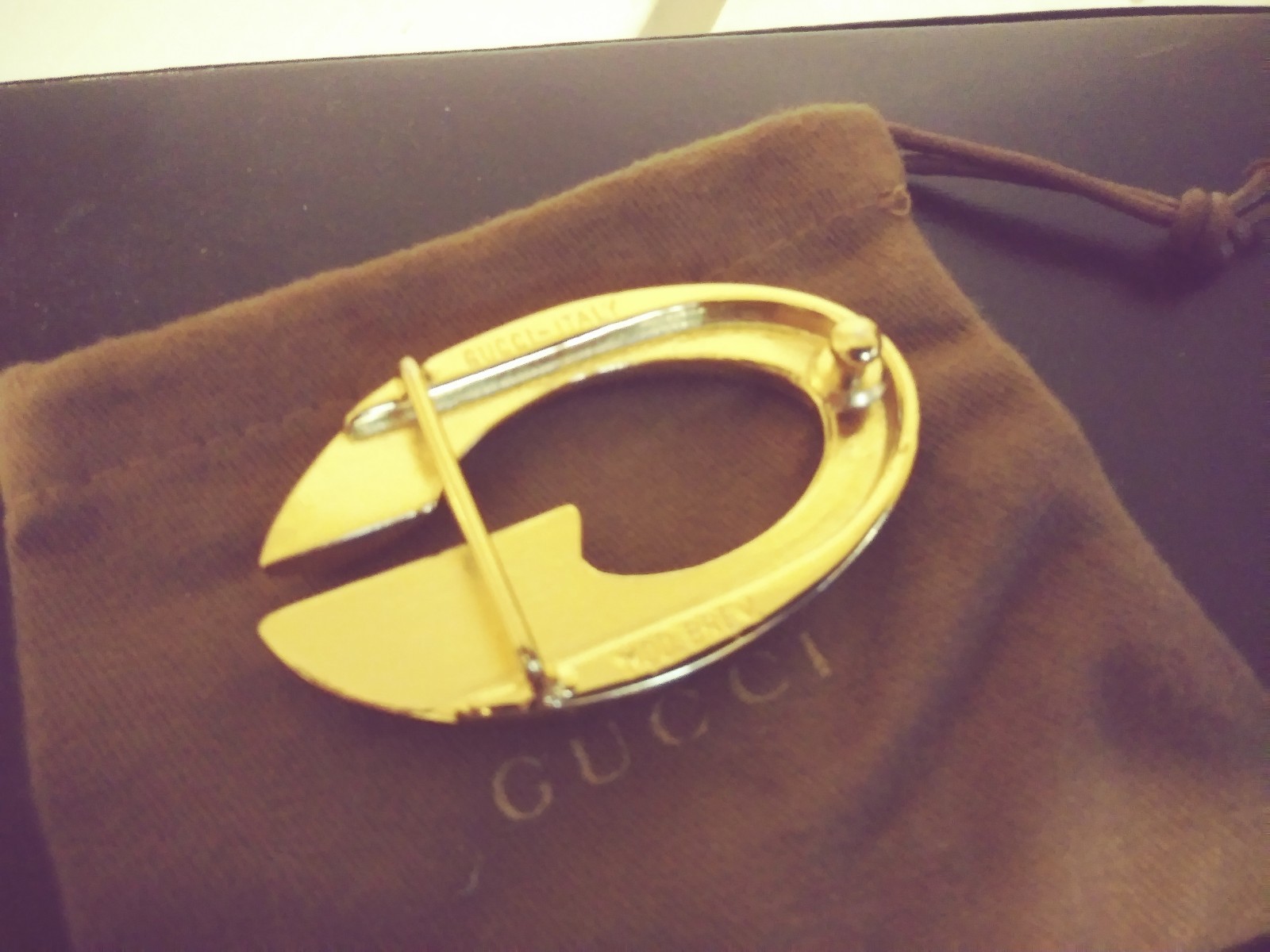VINTAGE AUTHENTIC GUCCI BELT BUCKLE WITH SATCHEL #5