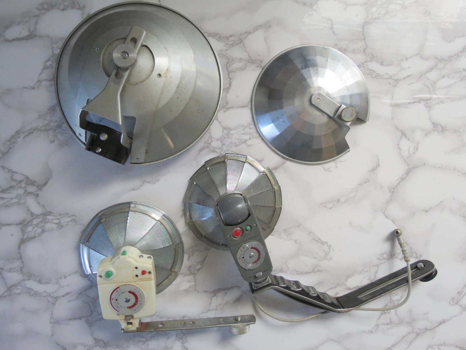 Vintage Flashgun Attachment Reflectors Photography Lot Kodak Polaroid Honeywell