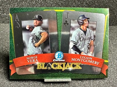 2022 Bowman Draft  NORGE VERA / COLSON MONTGOMERY Blackjack #BJ-1  FREE SHIPPING