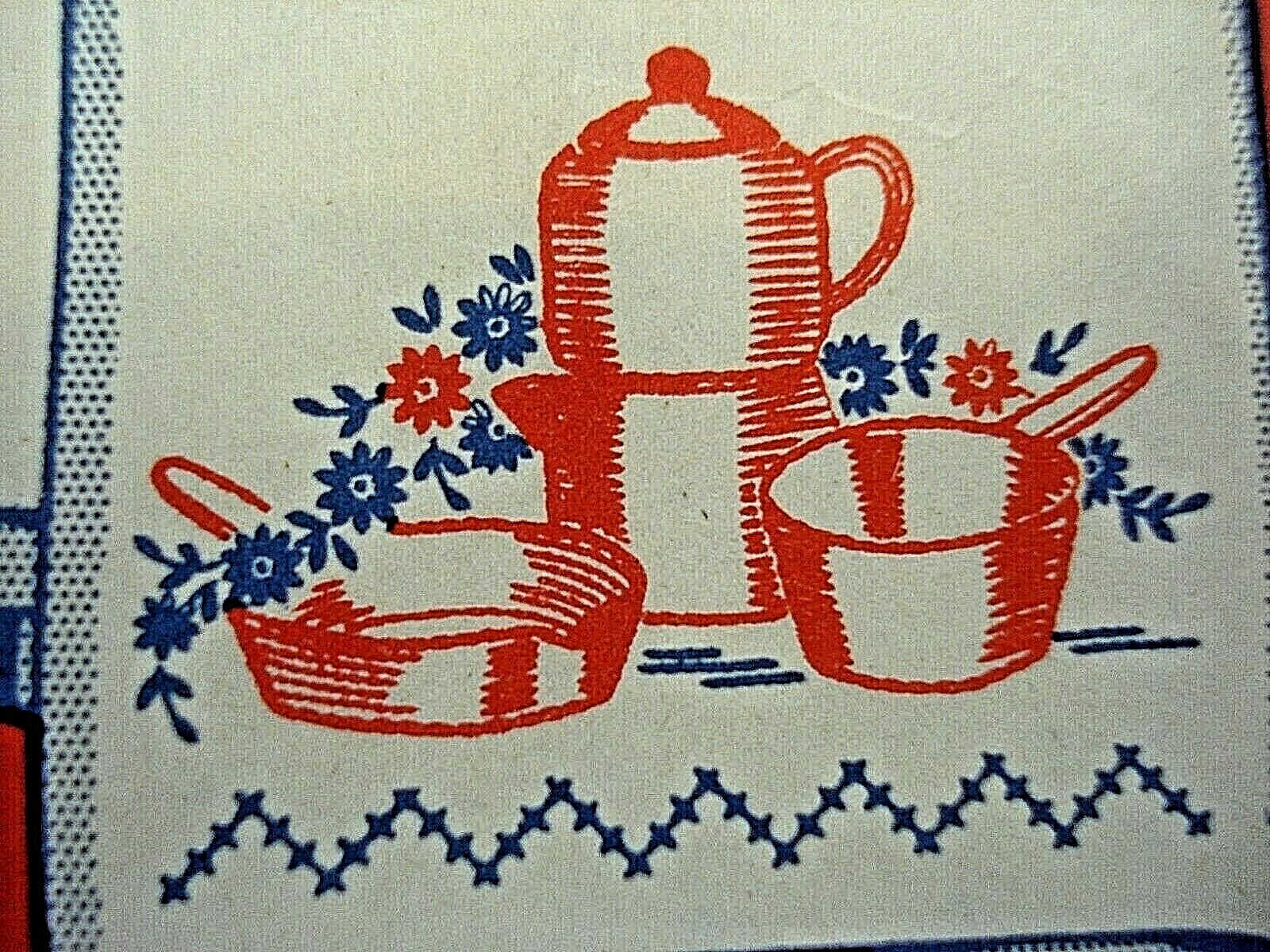 Vintage 1940's Superior Hot Iron Embroidery Transfer 139-Towels/Linens-Cookies