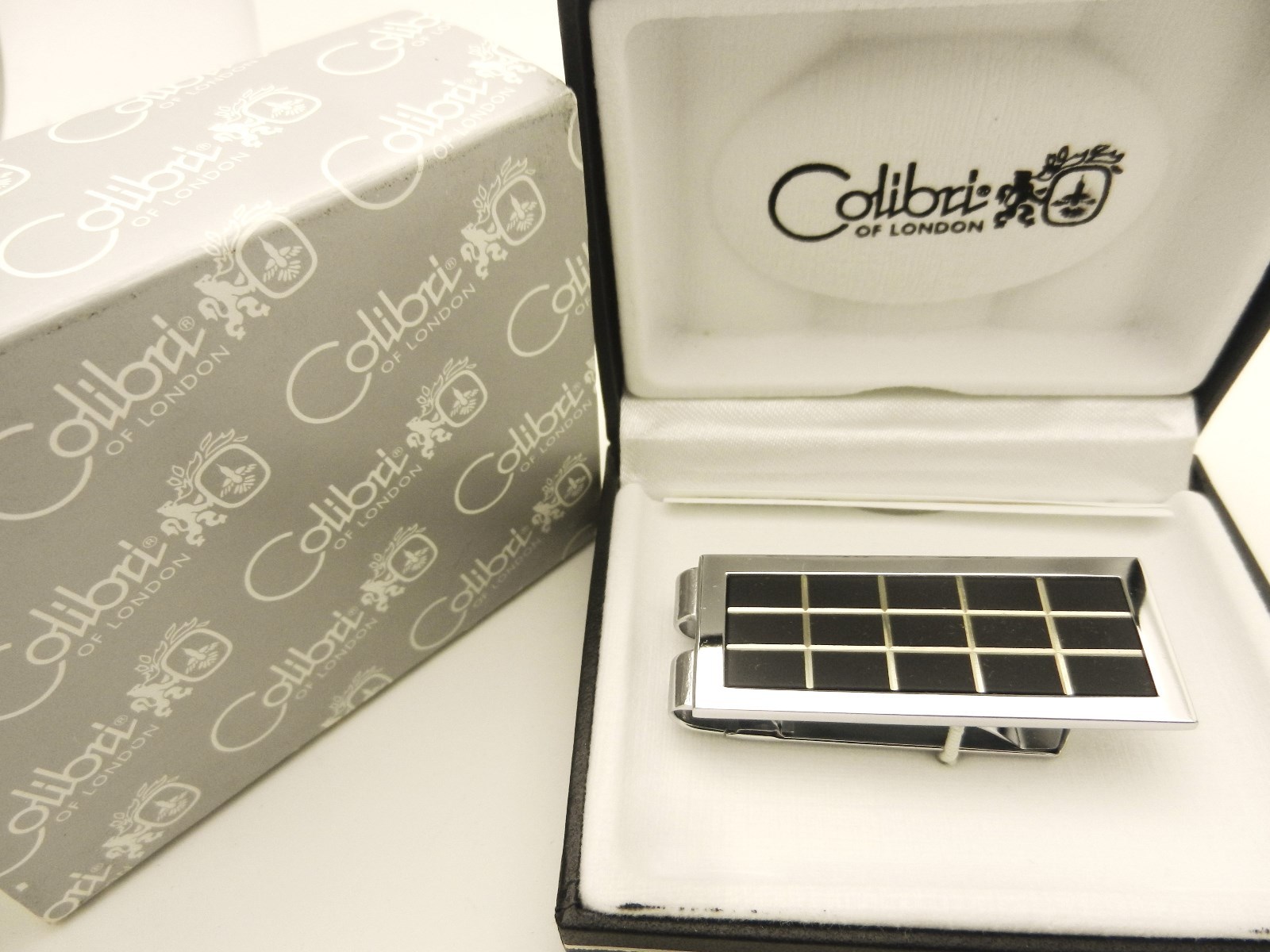 Colibri Phantom Black Matte Rubber Stainless Money Clip -  In Gift Box