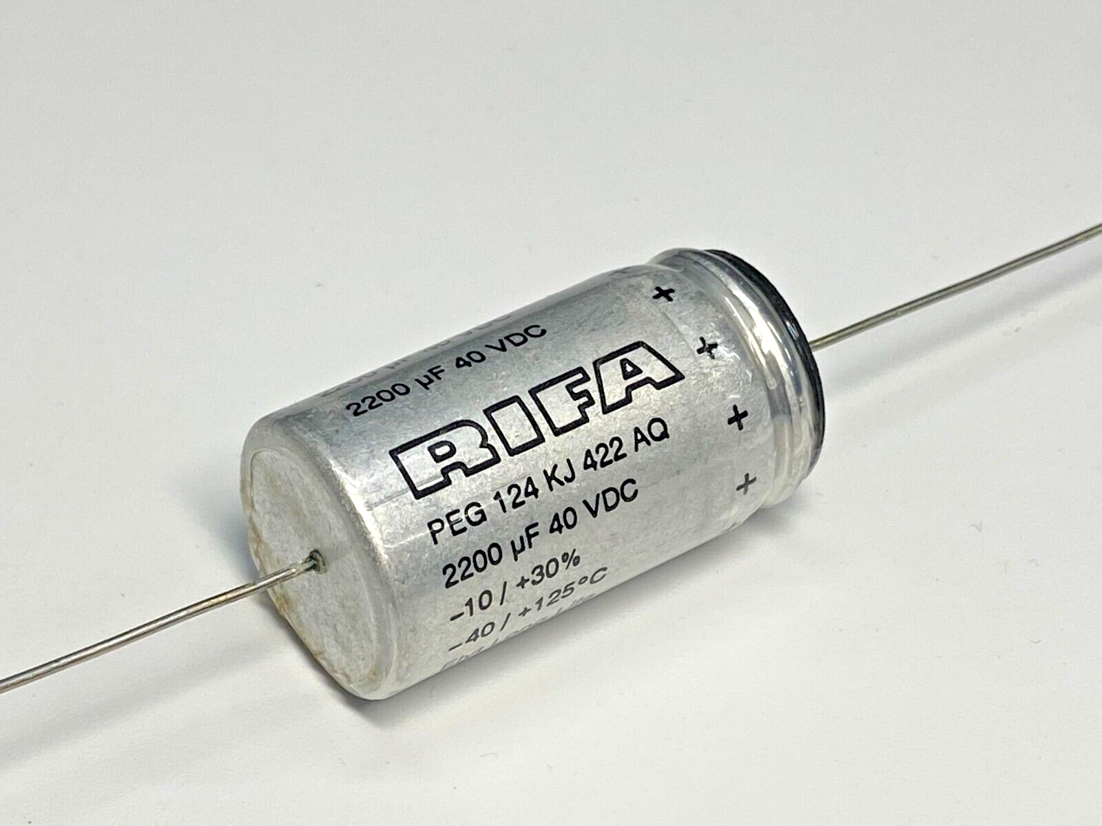 1pcs - RIFA PEG124 2200uF 40V Axial Capacitor - Elyt Long