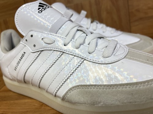 RARE🔥 Sz 8.5 - adidas Samba Vegan White Velosamba Spin
