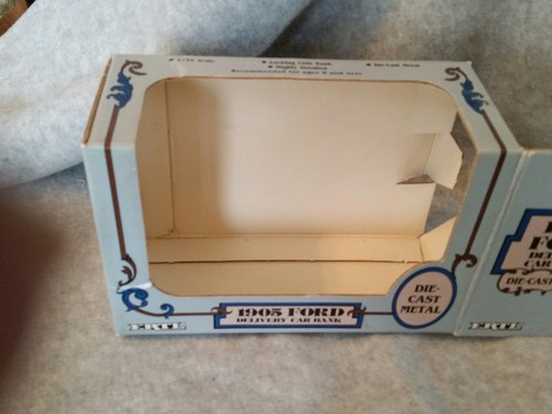 1905 Ford delivery car bank, 1/25 scale, new in box, CASE JT GENERAL STORE.