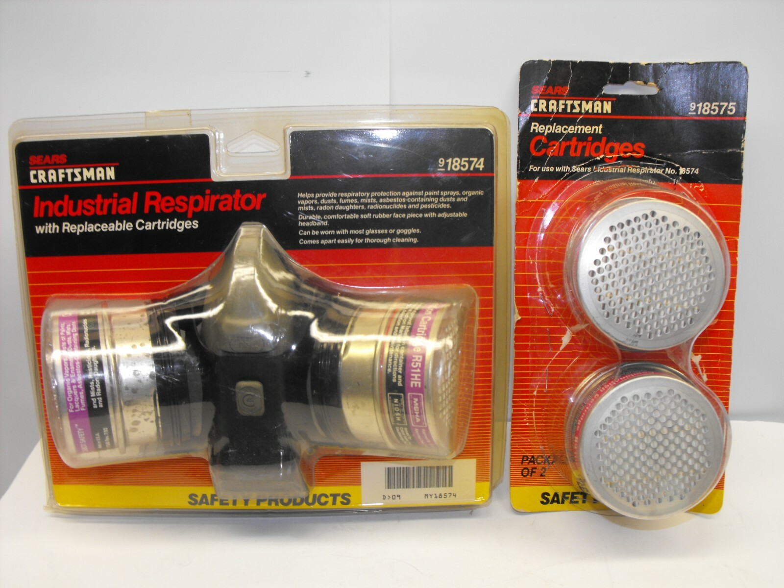 Sears Craftsman Industrial Respirator and Filters In Package