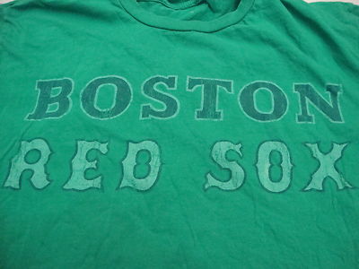 MLB Boston Red Sock Baseball Fan Irish St Patricks Day Green T Shirt M