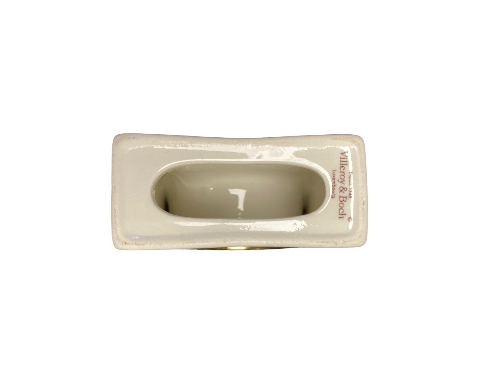 Villeroy & Boch Petite Fluer Mantle Shelf Clock Porcelain Luxembourg Floral