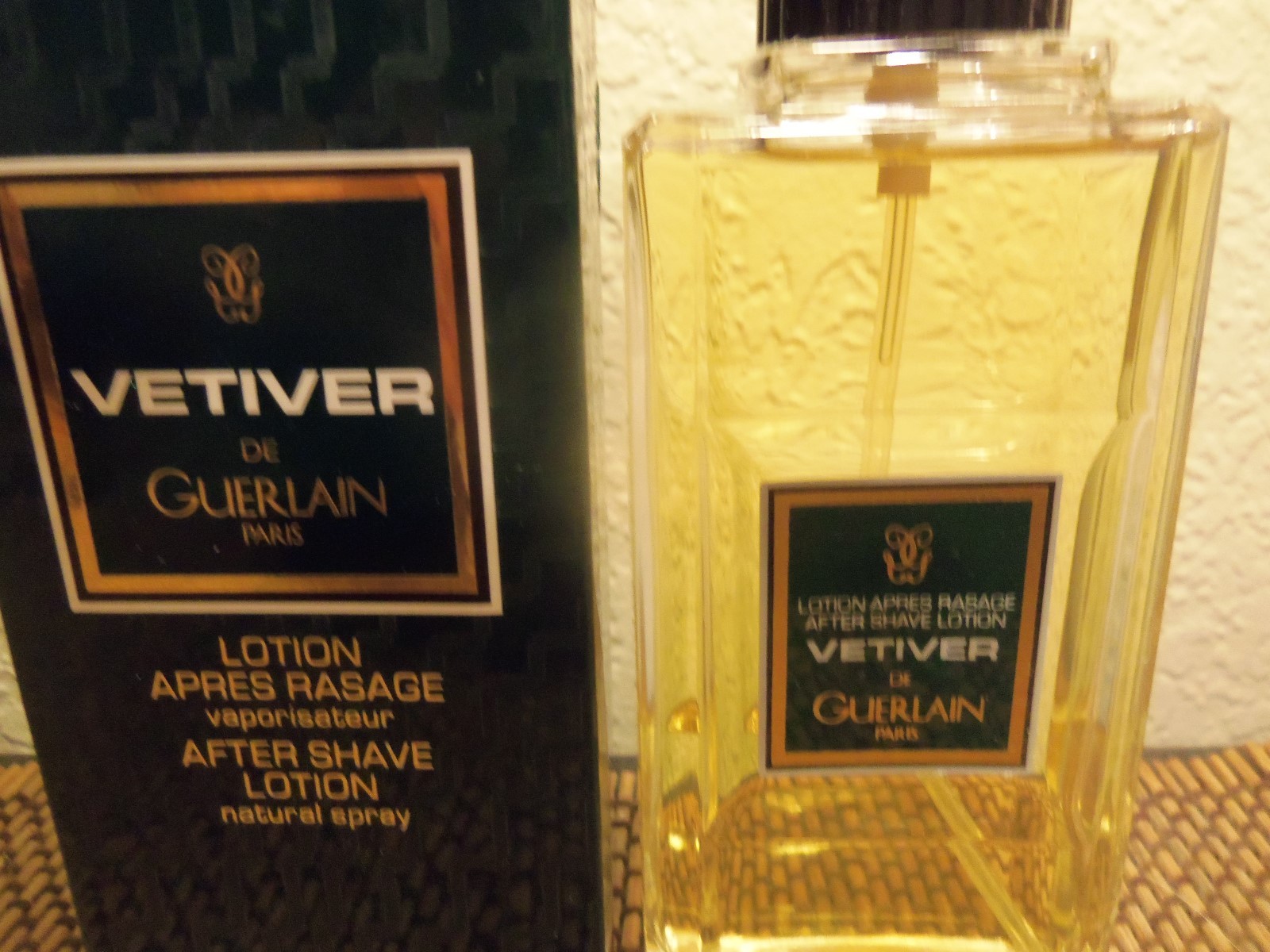 VETIVER by GUERLAIN After Shave Lotion Spray 3.4 fl.oz. Copyright Guerlain 1980