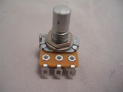 Alpha A25K Mini Pot, Audio Taper .260'' Bushing, Solid Shaft-FAST USA SHIP