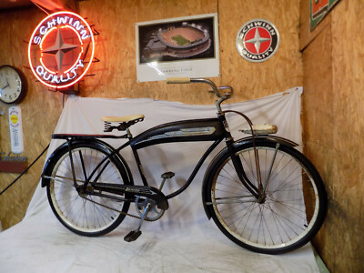 schwinn zenith wells marshall monark 1950s deluxe tank bike mens phantom
