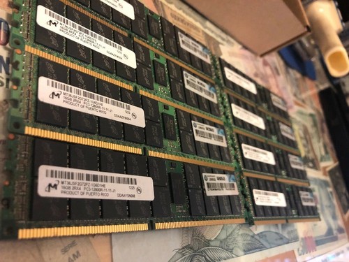 LOT 128GB 8*16GB DDR3 ECC 12800R 672612-081 for HP Servers