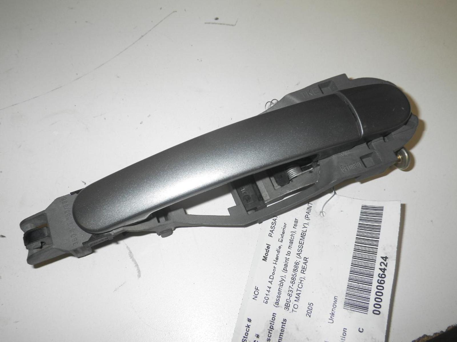 VOLKSWAGEN PASSAT Exterior Right Rear Door Handle 0004, 3B0837885 eBay