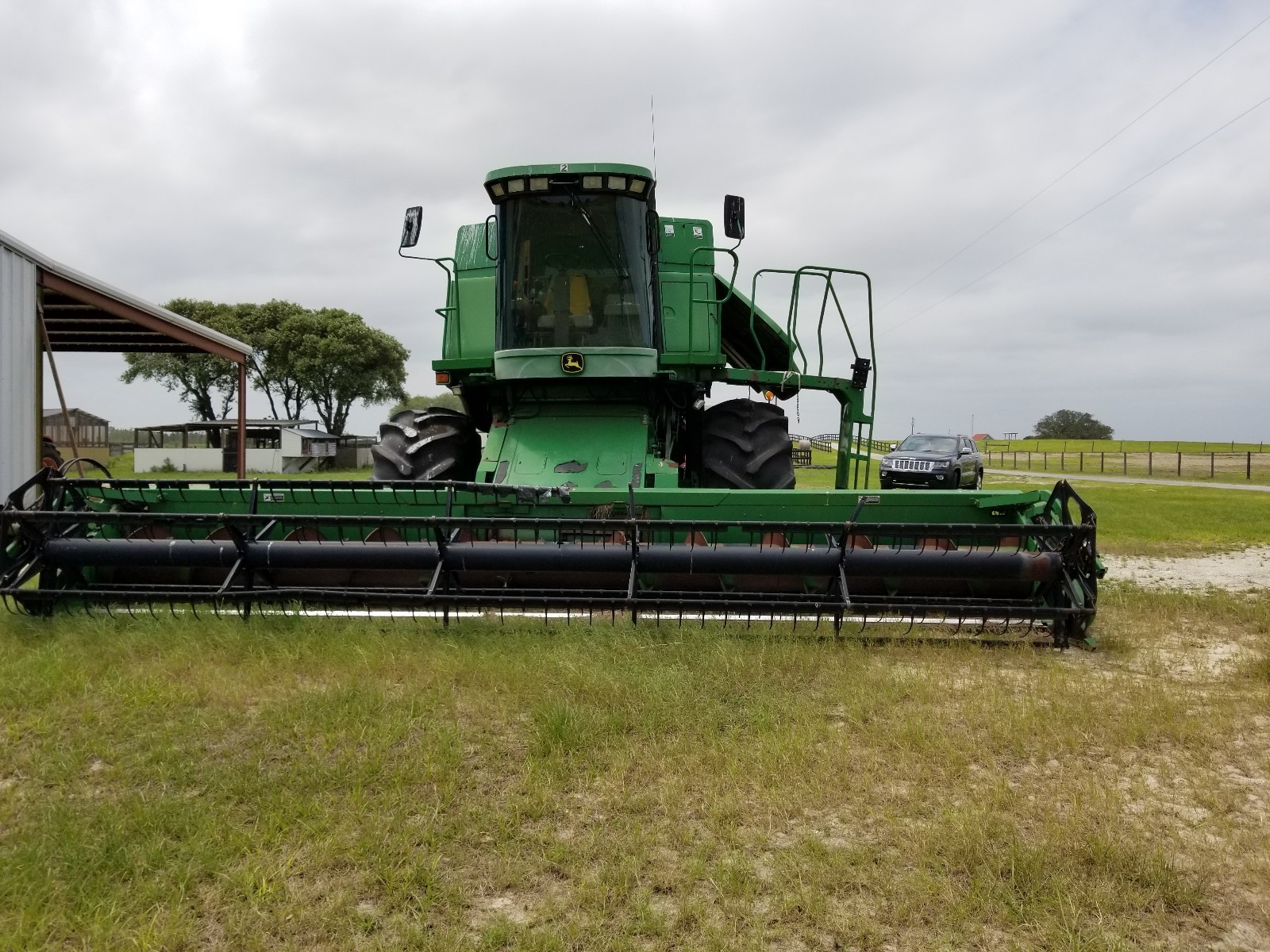 John Deere 9650 CTS 4X4 COMBINE FOR SEED WITH JD 625R HEADER w/ TRAILER! 4WD