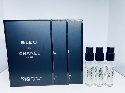 Chanel Bleu De Chanel Eau de Parfum 1.5ml x 3 Cologne Sample