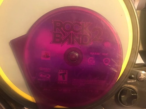 PlayStation 2 Wired Rock Band Drum Set, Foot Pedal, Also Rock Band 2 PS3 Game