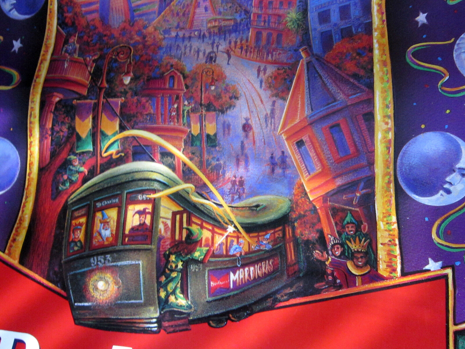 Budweiser MARDI GRAS Poster 