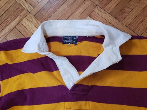 1960s Vintage BUKTA Conqueror Rugby Jersey Shirt Size 34-Burgundy & Gold ENGLAND