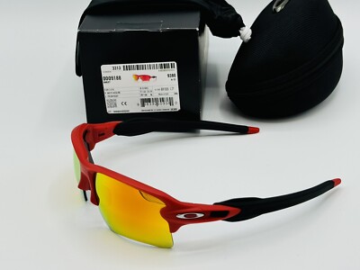 OAKLEY FLAK 2.0 XL SUNGLASSES - MATTE REDLINE FRAME - PRIZM RUBY RED LENS