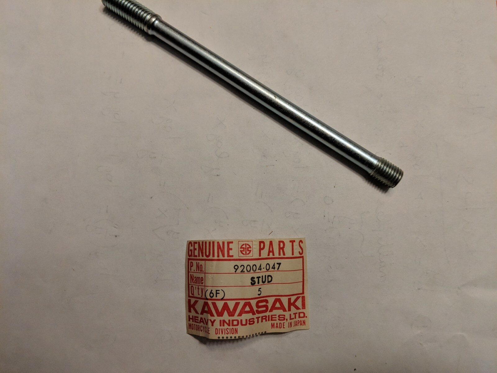 Kawasaki NOS Stud - 10x133: Z1 - 92004-047 | eBay