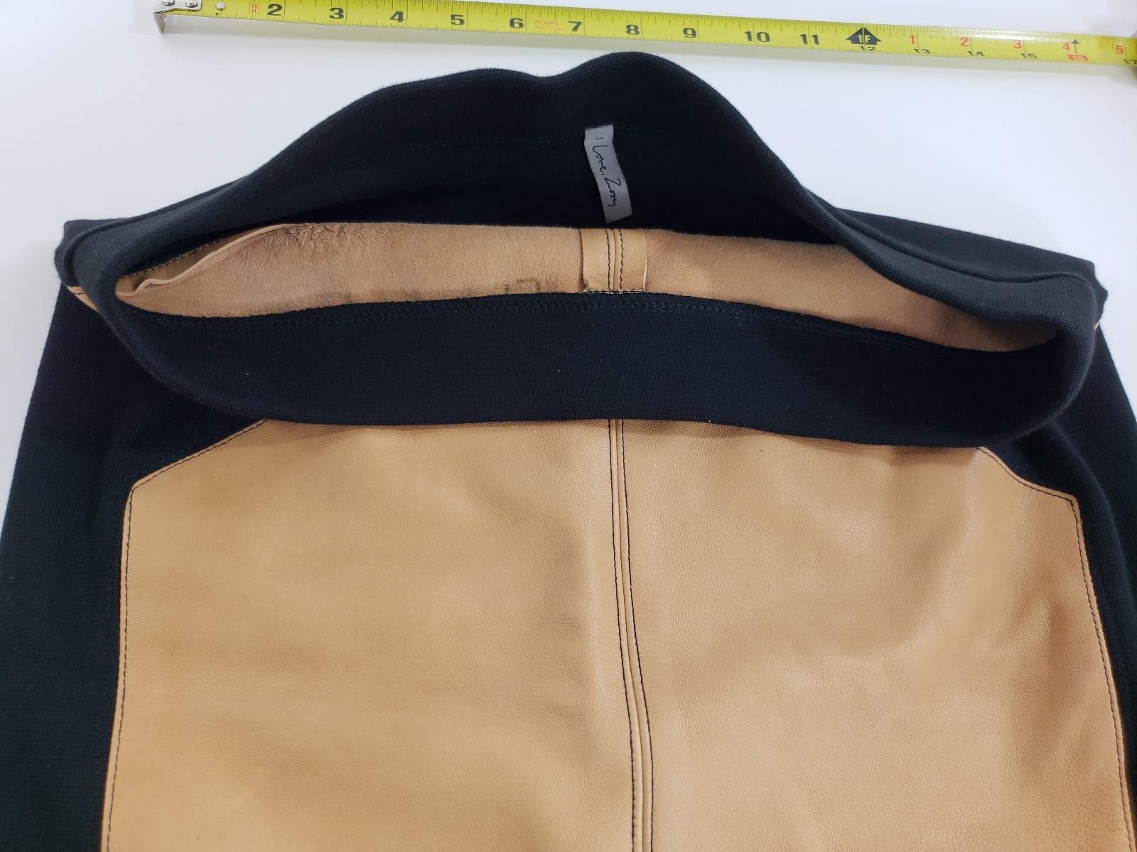 Women's 100% Lambskin Cotton&Spandex Leather Skirt Love,Zosey Sz Med USA W28 L21