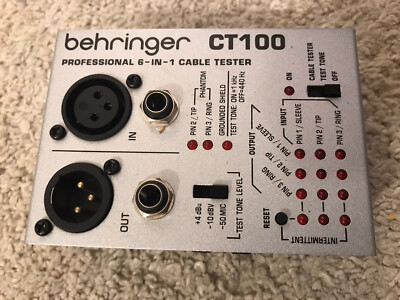 Behringer CT100 Microprocessor Professional 6-in-1 Cable Tester