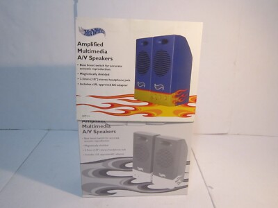 Brand NEW in The Box Hot Wheels Amplified Multimedia A/V Speakers
