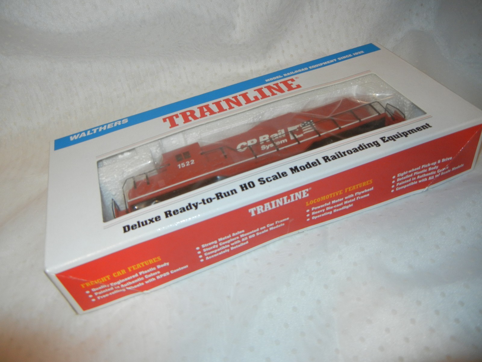 TRAINLINE (c) HO READY TO RUN DELUXE CANADIAN PACIFIC GP9M LOCOMOTIVE WALTHERS