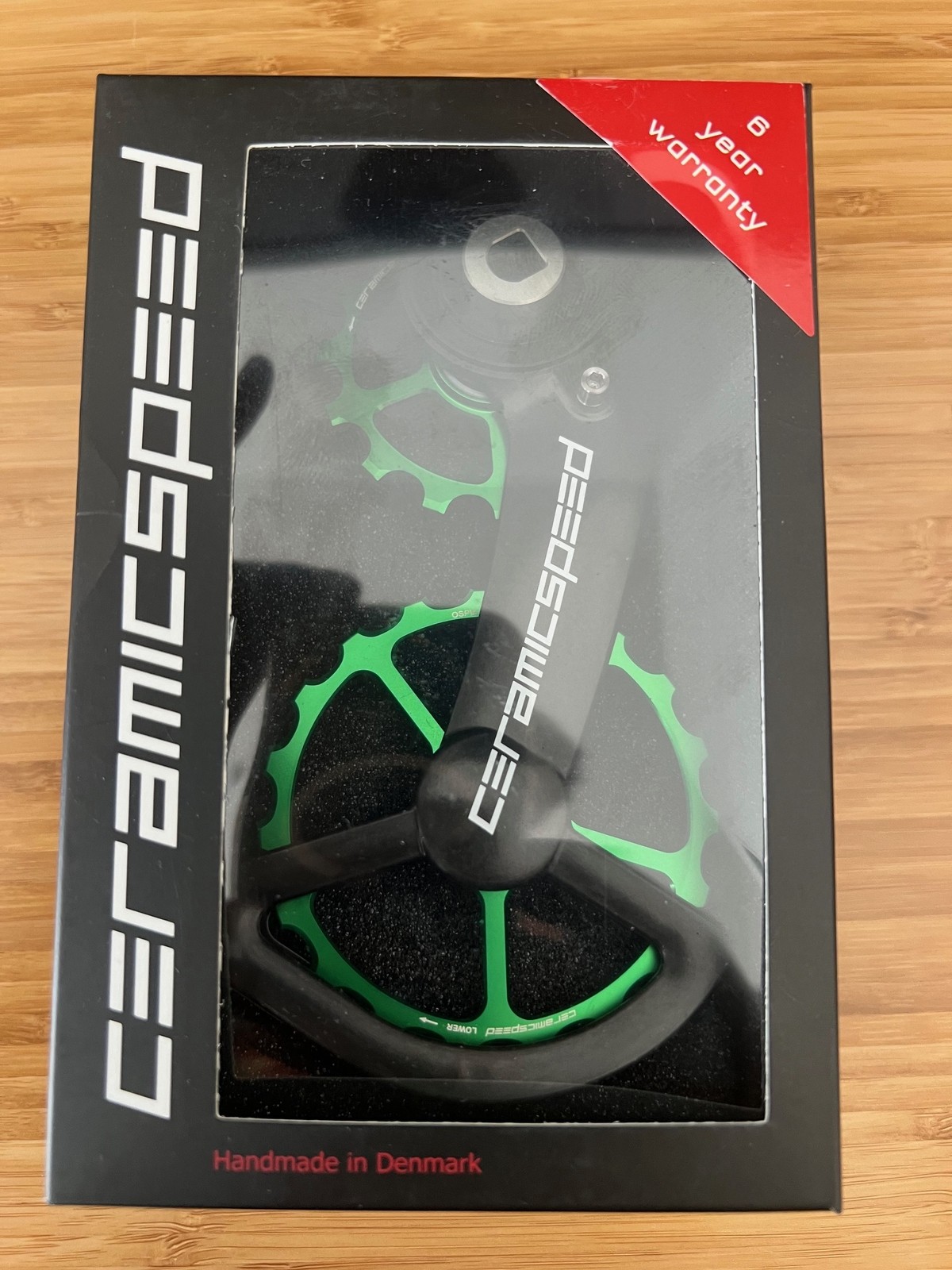 CeramicSpeed OSPW SRAM Red/Force AXS Alt - Green Anodized Pulleys