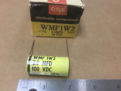CDE   WMF1W2   CAPACITOR  FILM/FOIL  POLYESTER   2uF  100V  10%
