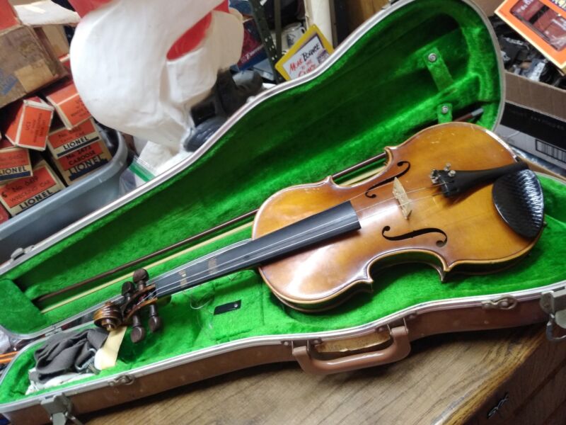  Vtg ROTH Shop Adjusted Violin w/Case Bow and More No Cracks or Splits 301-C 4/4