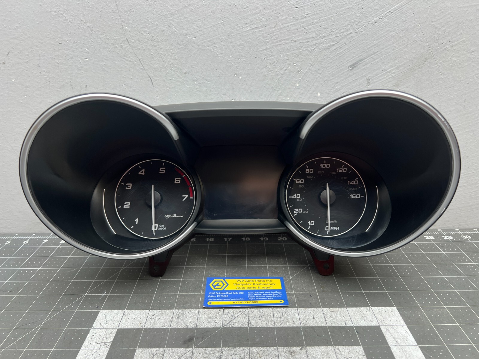 ☆alfaromeo_driver☆ 17-19 Alfa Romeo Giulia INSTRUMENT CLUSTER SPEEDOMETER OEM