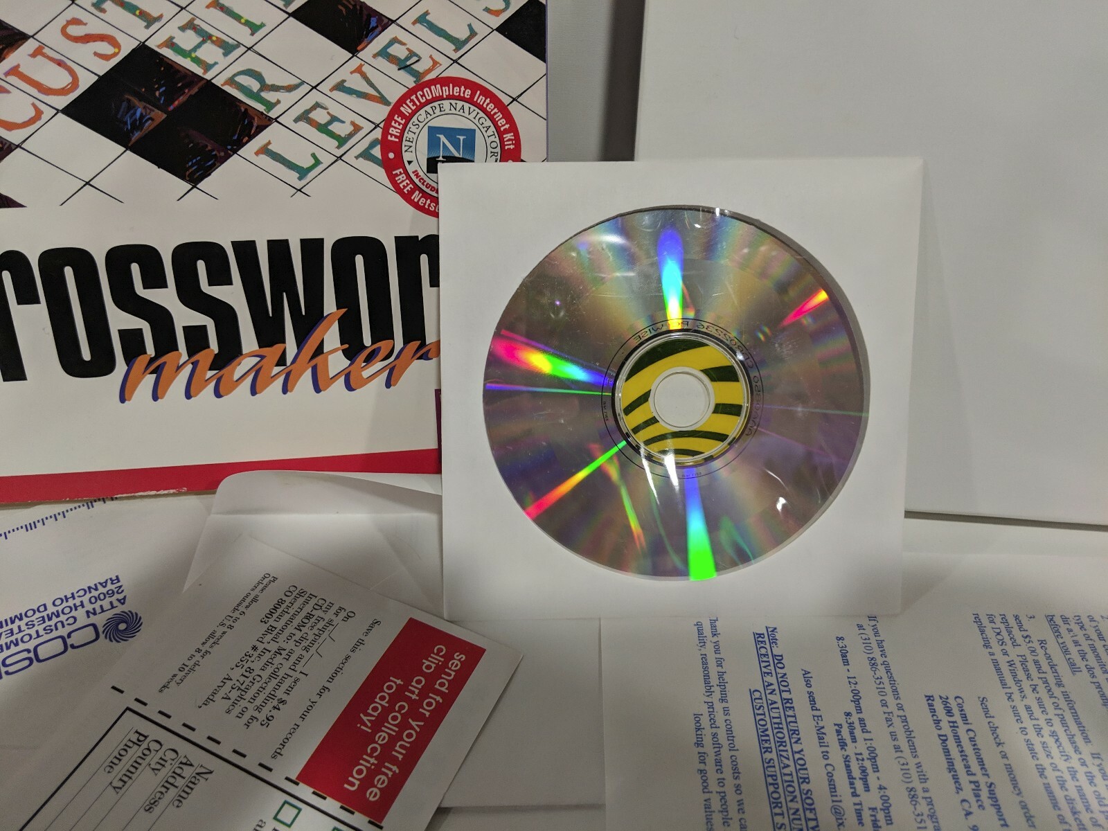 Swift Crossword Maker Platinum For Windows 95 PC CD-ROM 3.5 Disk