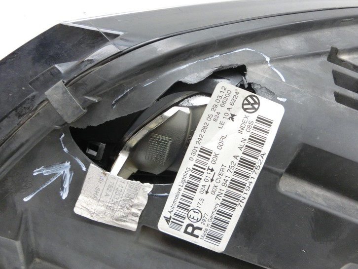 VW Sharan 7N II 10-15 Xenon Scheinwerfer Frontscheinwerfer Rechts orig. VW Sharan 7N II 10-15 09.05.2012 7N1941754B... Bild 5